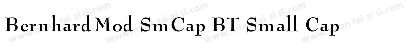 BernhardMod SmCap BT Small Cap字体转换